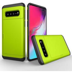 SORAKA Capa para Samsung Galaxy S10 5G com porta-cartões Capa para carteira Capa blindada para Samsung Galaxy S10 5G Capa para PC TPU de camada dupla Capa à prova de choque