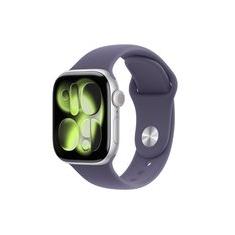 Apple Watch Series 11 GPS, Caixa Prateada de Alumínio de 42 mm, Pulseira Esportiva Roxo-névoa, Tamanho P/M - MEU64AM/A