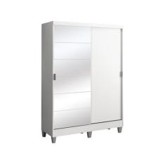 Guarda-Roupa Solteiro Madesa Luke 2 Portas de Correr com Espelho com P