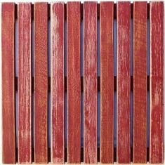 Deck Colorido Painel MS Pátina 50x50cm Isabela Revestimentos Vermelho