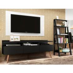 Rack Londres com Estante Escada e Painel para TV Madesa