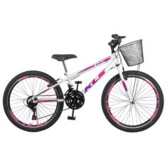 Bicicleta Aro 24 Kls Sport Gold  Freio V-Brake Mtb 21 Marchas Feminina