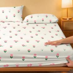 Jogo de Cama Com Estampado Sortido 400 Fios Percal Toque de Cetim - Ch