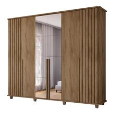 Guarda Roupa com Espelho Varese Cinamomo - Mais de Casa