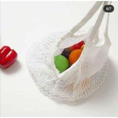 Bolsa Sacola De Rede Uso Diverso Praia Compra Passeio - Tem Tudo OnLin