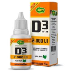 Vitamina D3 em Gotas Sabor Menta 20ml - Unilife