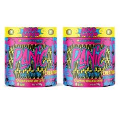 Kit 2 Panic Adaptogen Pré-treino com Creatina Nova Fórmula 2 potes 300