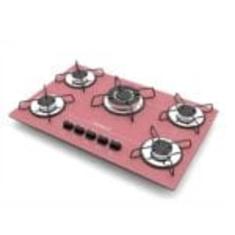 Fogão Cooktop 5 Bocas Chamalux Ultra  Chama Premium Bivolt, Rosa, Bivo