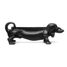 Capacho Formato Cachorro Ferro Fundido Cor Preto 38X14Cm - UNICLÁUDIO