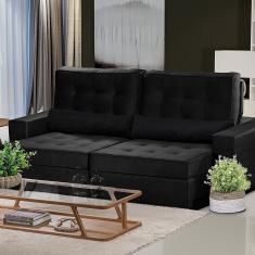 Sofá Curitiba Modular 5 Lugares 2.50 MT Retrátil e Reclinável