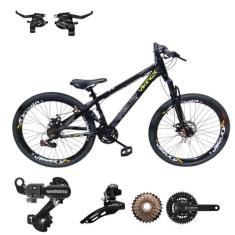 Bicicleta Aro 26 Vikingx Tuff 30 Cambio Shimano Traseiro Dianteiro / T