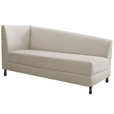 Diva Recamier Heitor 140Cm Lado Direito Linho - Doce Sonho Móveis Bege