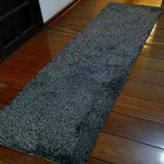 Passadeira Tapete Shaggy Macio 0,66x 2,50m Antider. Negresco
