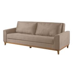 Sofá Cama 2 Lugares Living M-157 Veludo Martins Bege
