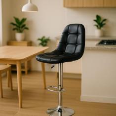 Banqueta Botone Preta - Cadeiras INC