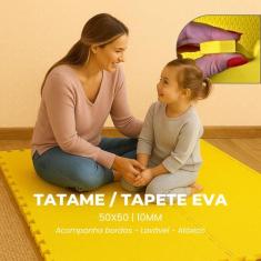 Tapete Tatame Piso Emborrachado EVA Infantil 50x50cm x 10mm  1 Placa A
