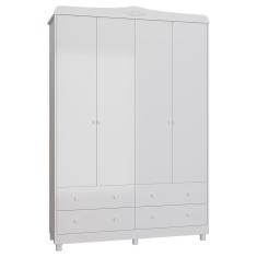 Guarda Roupa Infantil Elô 4 Portas e 4 Gavetas - Móveis Peroba