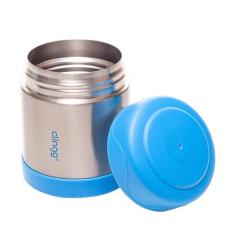 Clingo Pote Térmico Dupla Camada Inox 330 ml, Azul