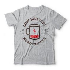 Camiseta Studio Geek Coffee Battery Unissex-Unissex