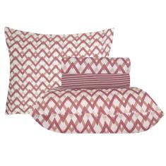 Jogo de Cama Duplo Queen 4 peças 140 Fios 250x240cm Jade 2 Realce Premium - Sultan