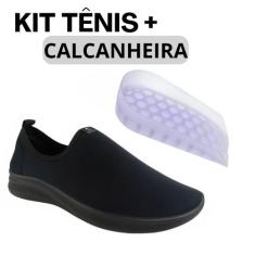 Kit Tênis Meia Ortopédico Calce Fácil Casual + Calcanheira Anti Impact