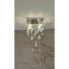 Lustre De Cristal Legítimos K9 Para Sala Com 50cm De Altura