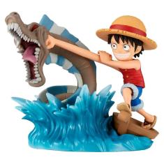 Boneco Banpresto One Piece Wcf Monkey.D.Luffy & Sea Monster