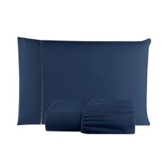 Jogo Para Cama Lençol Solteiro 2 Peças 400 Fios Luxuoso Micropercal Po