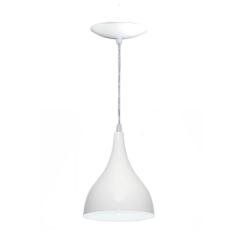 Lustre Pendente Gota em Alumínio - Cor Branca - Estillo E Luz