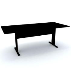 Mesa de reunião retangular pandin maxxi - preto