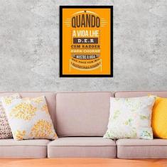 Quadro Decorativo Razões Para Sorrir 45x34cm - Quadros On-line, A3 (45