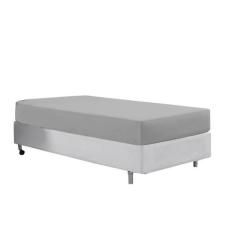 Lençol Avulso Com Elástico Cama Solteiro 400 Fio Cinza - Beatriz Enxov