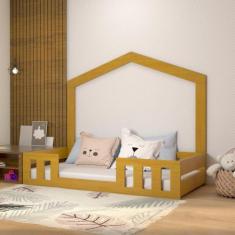 Cama Montessoriana com Casinha Play Mel - Espresso Móveis
