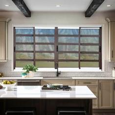 Janela Elite com Travessas 4 Folhas Moveis 120 X 240 Vidro Reflex - Br