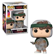 Boneco Funko POP! Stranger Things - Hunter Dustin com Escudo​​