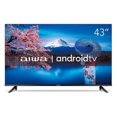 Smart TV 43" AIWA BL-02-A LED Full HD HDR10 Wi-Fi Bluetooth Android TV Dolby Audio Borda Ultrafina