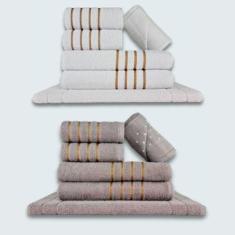 Jogo De Toalhas 12 Ps Coleo Montreal 100% Algodo Br+cz - Toalhas Beka