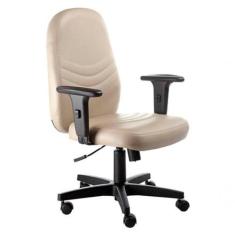 Cadeira Diretor Giratória com Braços Linha Veneza Bege - OUTRAS MARCAS