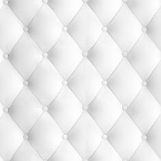 Papel De Parede Adesivo Lavável Capitone Branco