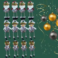 Enfeite De Natal Premium Pendente Decoração Natalina - DM ACESSÓRIOS, 