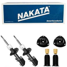 2 Amortecedor Palio Weekend 97 a 2000 Dianteiro Nakata e Kit