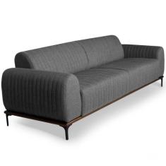 Sofá 2 Lugares Para Sala De Estar Molino 150 Cm Cinza C-416 - LYAM DEC