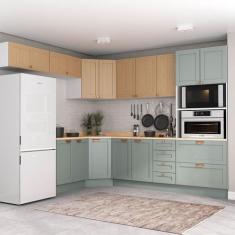 Cozinha Modulada 8 Peças com Tampo 1 Torre 4 Aéreos 3 Balcões Arizona 