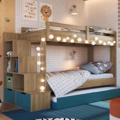 Treliche Infantil com Escada Nicho e Gaveta Linha Infanto BI005 Comple