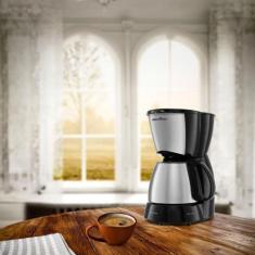 Cafeteira Britânia 18 Cafés BCF19B 550W, Preto, Inox, 110V