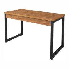 Mesa Escrivaninha Estudo Escritório Ciplafe Office Tubo Preto Fosco co