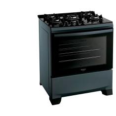 Fogão 5 Bocas Dako Supreme Timer Glass Com Mesa De Vidro Titanium Bivolt