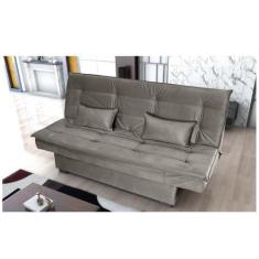 Sofá Cama Reclinável 2 Lugares Esmeralda Capuccino Matrix, Castor