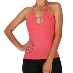 Blusinha Tricats Canelada Decote Snap Feminina-Feminino