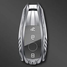 TPHJRM Porta-chaves do carro Capa de liga de zinco inteligente, apto para Mercedes Benz ACES classe W221 W177 W205 W213, Porta-chaves do carro ABS Smart porta-chaves do carro